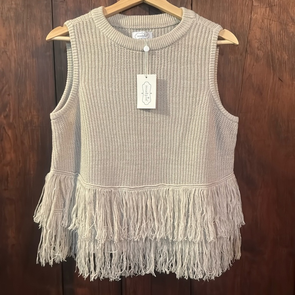 Mud Pie Carolyn Sweater with Fringe